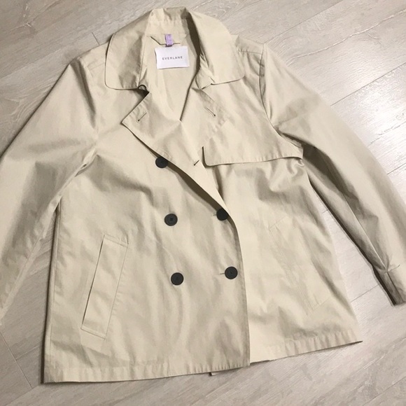 Everlane Jackets & Coats Everlane Cream Jacket Blazer Trench Coat